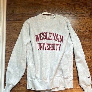 Wesleyan University Champion Sweatshirt, Size large